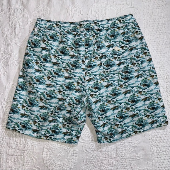 J. Crew Men’s Swim Shorts / Trunks Size Medium Original Swimwear With Pockets ! - Picture 6 of 8